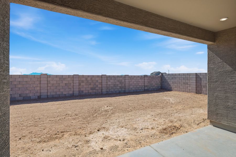 Exterior details and patio area of a home in Montana Vista - Summit, Buckeye (Image 3). Exterior details and patio area of a home in Montana Vista - Summit, Buckeye (Image 3).