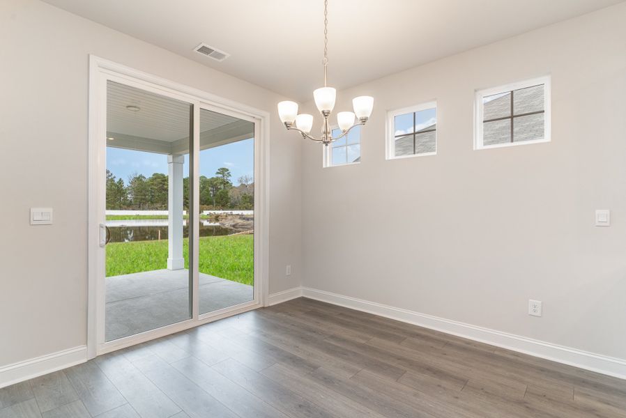 Representative unfurnished interior of a home built from the DARBY by D.R. Horton in Brunswick Plantation, Calabash (Image 16).