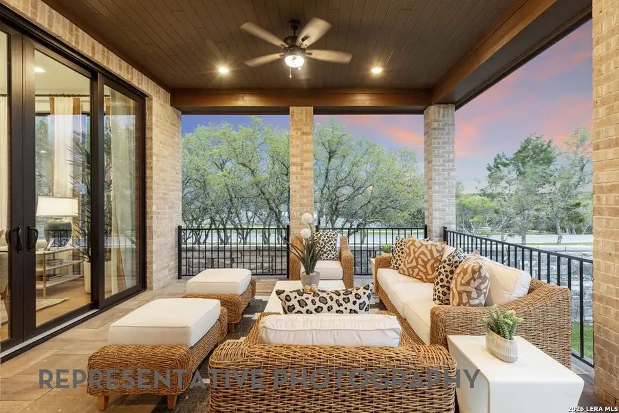 Exterior details and patio area of a home in Veramendi, New Braunfels (Image 2). Exterior details and patio area of a home in Veramendi, New Braunfels (Image 2).