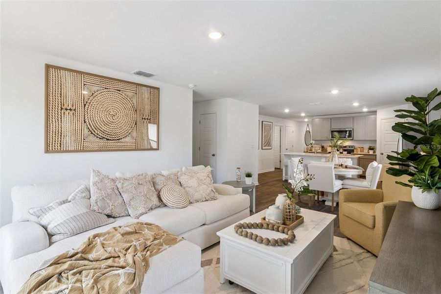 Furnished interior view inside a new home in Magnolia Pointe, Umatilla (Image 3).