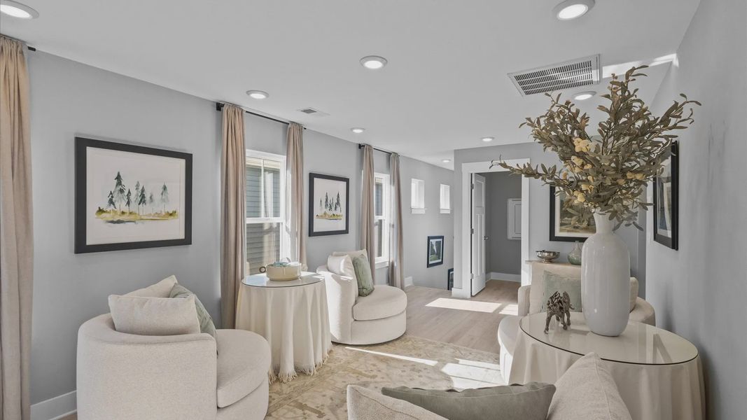 Furnished interior view inside a new home in Provisions at Courtland, Sanford (Image 14).