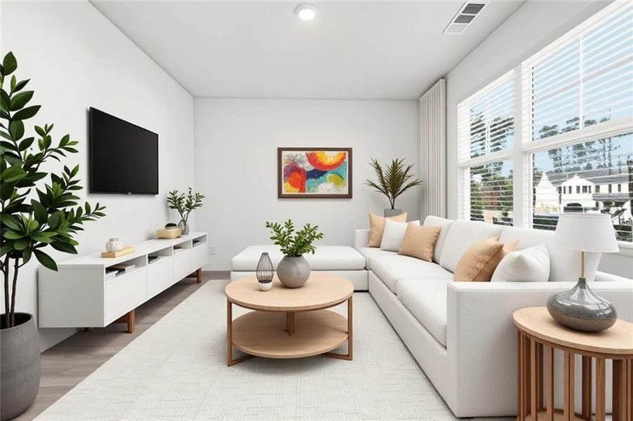 Furnished interior view inside a new home in Brooks Village, Dacula (Image 12).