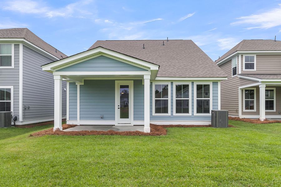 Front exterior of a new home in High Point at Foxbank, Moncks Corner, SC, highlighting curb appeal (Image 24).