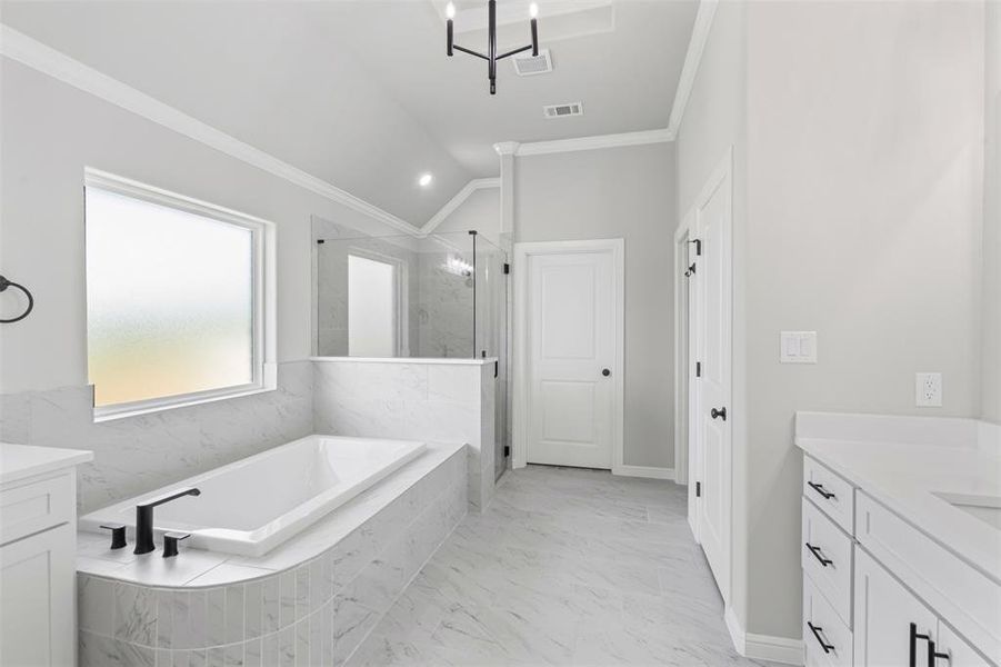 Furnished interior view inside a new home in Pecan Plantation, Granbury (Image 16).