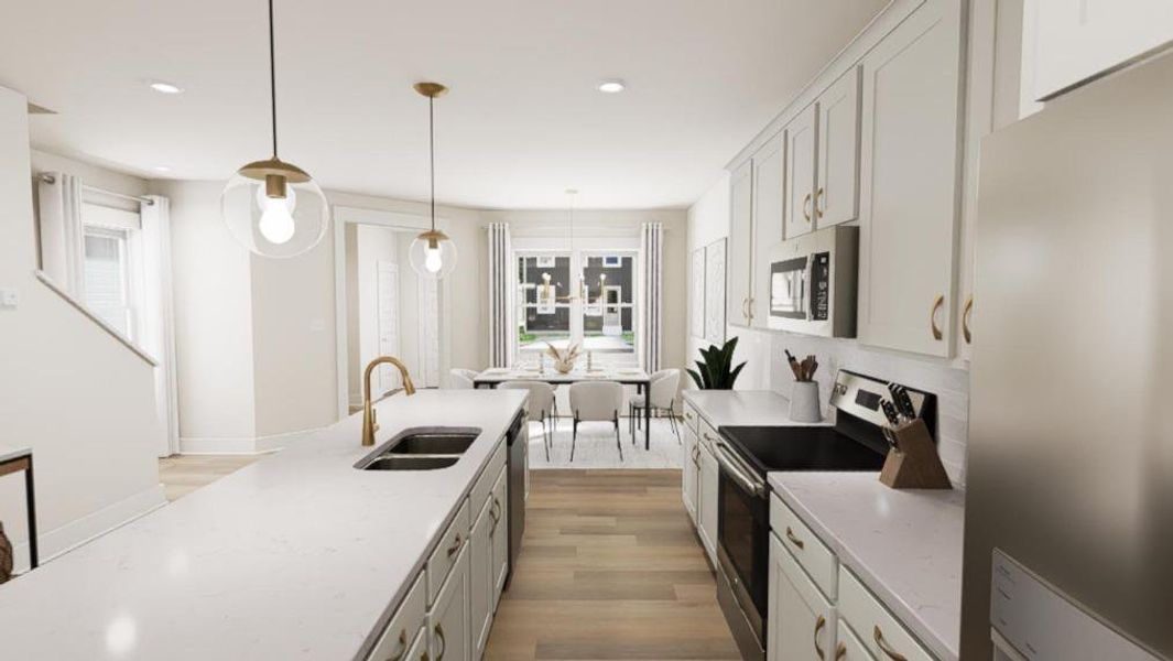 Furnished interior view inside a new home in Wendell Falls, Wendell (Image 8).