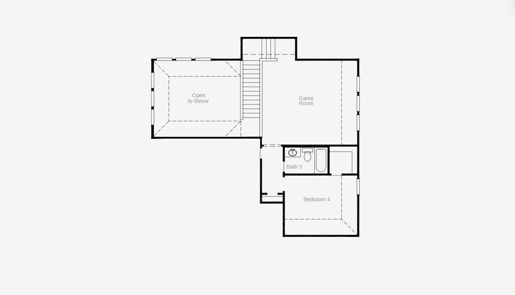 2D floor plan layout for the Kilgore IV by Coventry Homes in Hillside Village 50', Celina, TX (Image 7). 2D floor plan layout for the Kilgore IV by Coventry Homes in Hillside Village 50', Celina, TX (Image 7).