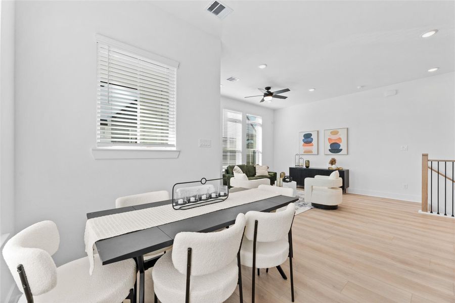 Furnished interior view inside a new home in Jensen Villas, Houston (Image 8).