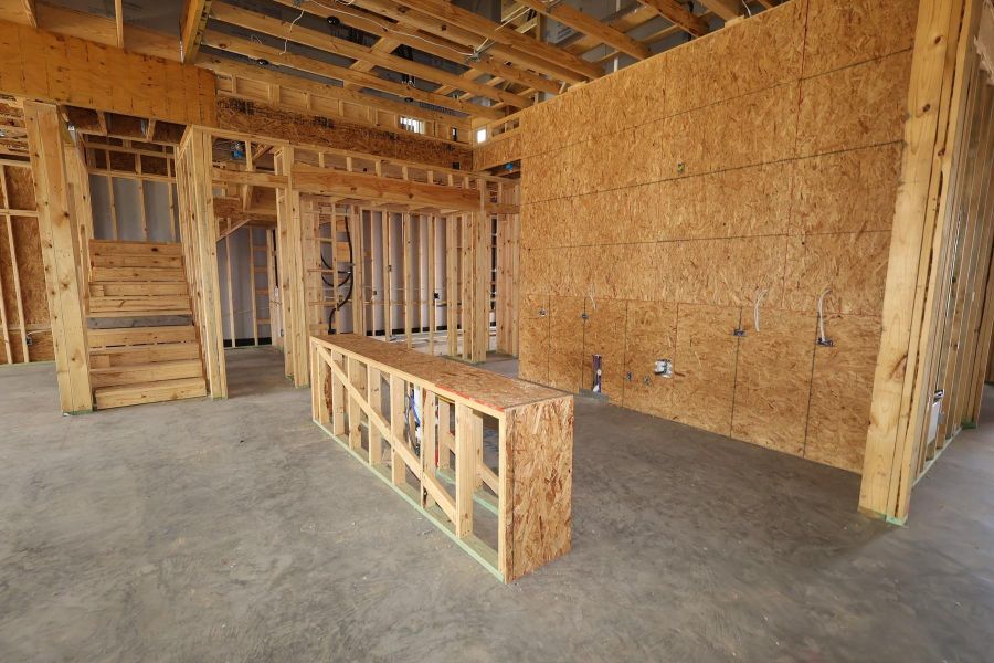In-progress construction of a new home in Dunham Pointe, Cypress, TX (Image 7).
