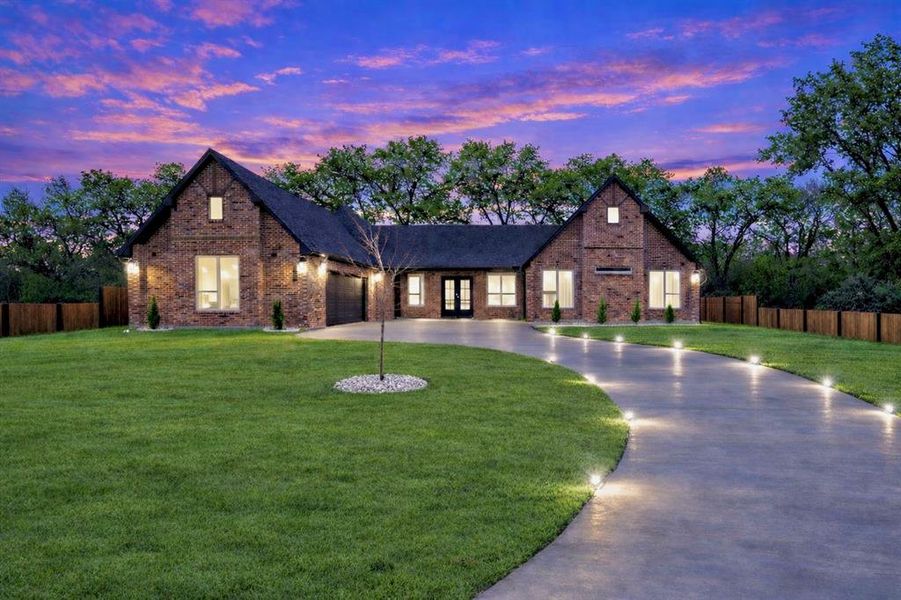 Front exterior of a new home in , Tool, TX, highlighting curb appeal (Image 23).