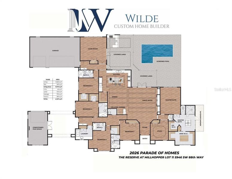 2D floor plan layout of this home in , Gainesville, FL (Image 2).