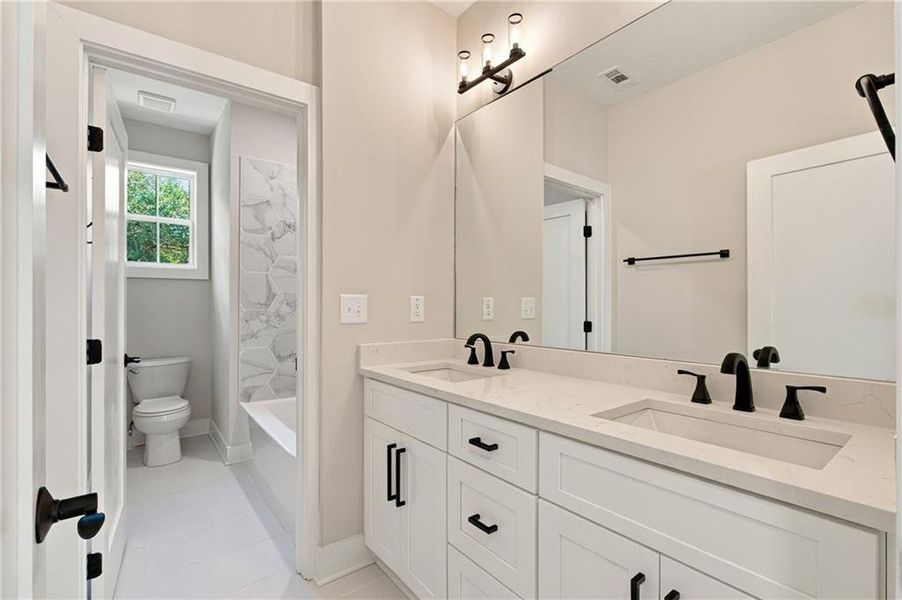 Furnished interior view inside a new home in , Atlanta (Image 16).