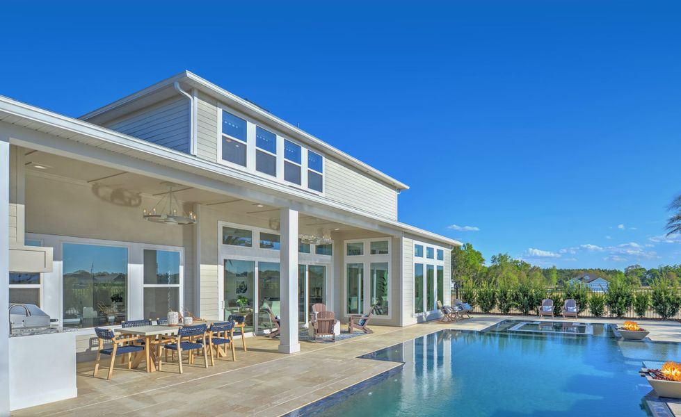 Front exterior of a new home in Oakmont, Gainesville, FL, highlighting curb appeal (Image 23).