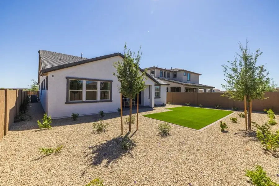 Exterior details and patio area of a home in The Grove at El Cidro, Goodyear (Image 4).