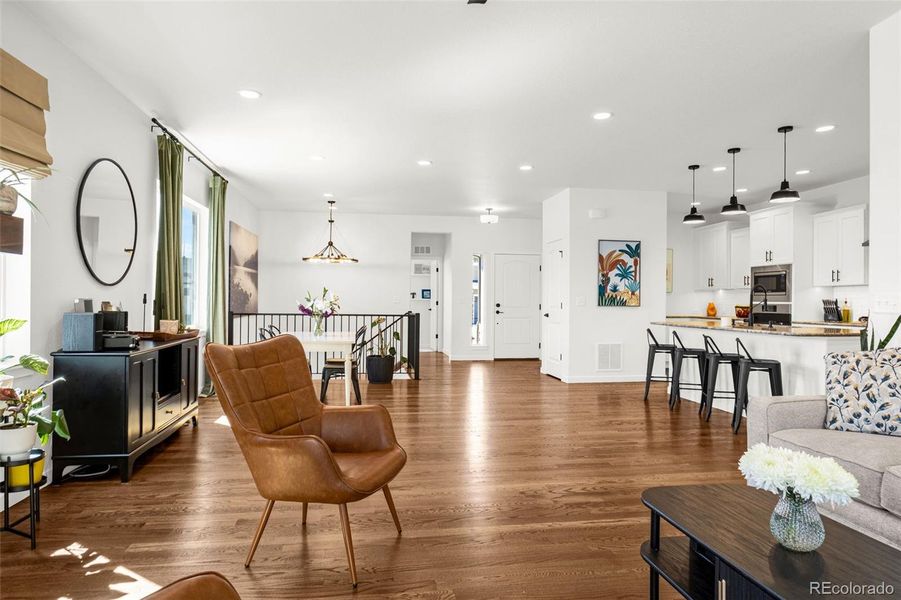 Furnished interior view inside a new home in , Monument (Image 5).