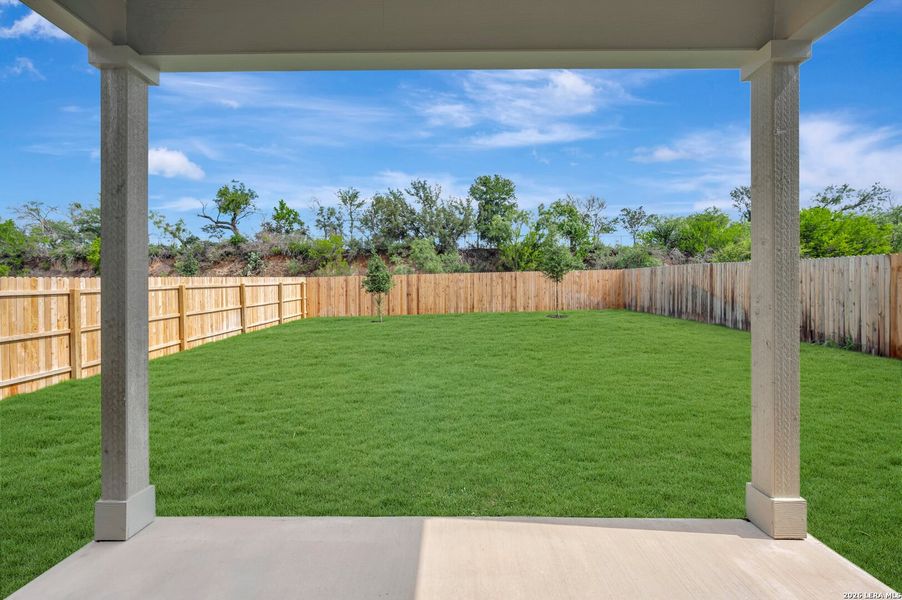 Exterior details and patio area of a home in Agave, San Antonio (Image 3).