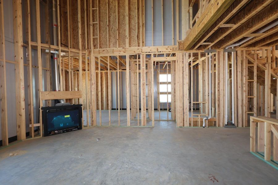 In-progress construction of a new home in Dunham Pointe, Cypress, TX (Image 32).