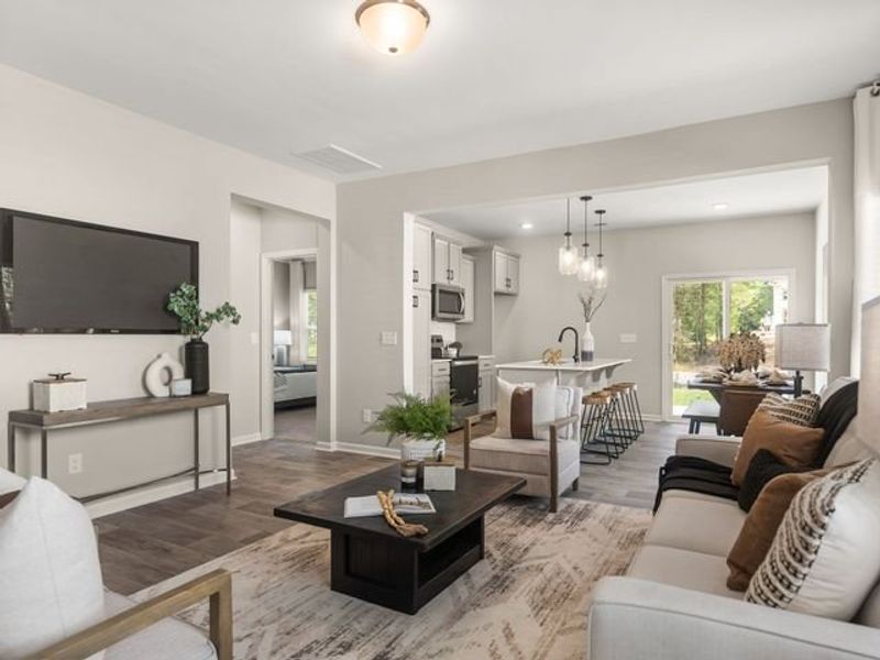 Representative furnished interior of a home built from the Canterbury by True Homes in Reedy Fork Middleton, Greensboro (Image 13).