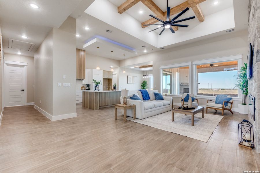 Furnished interior view inside a new home in , La Vernia (Image 15). Furnished interior view inside a new home in , La Vernia (Image 15).