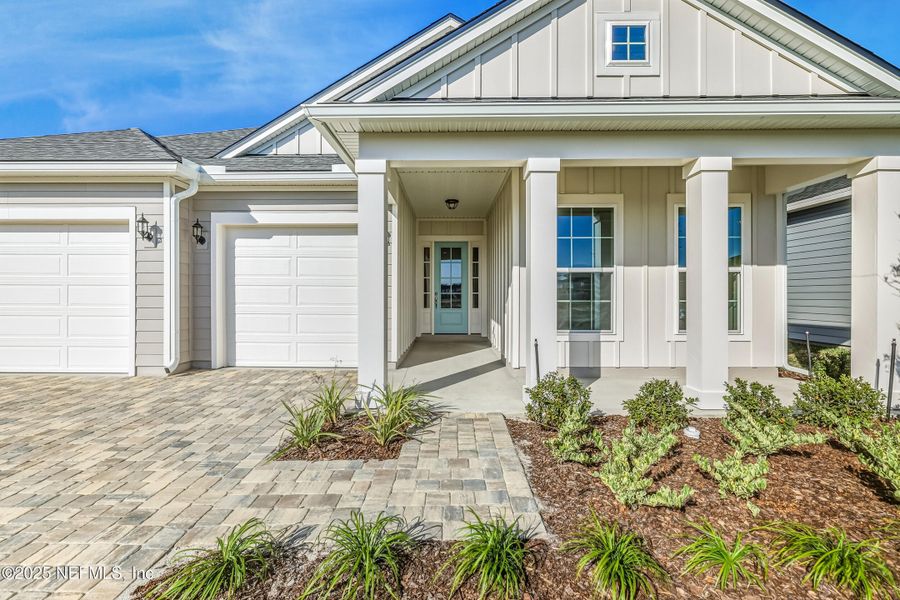 Exterior details and patio area of a home in Silver Landing at SilverLeaf, St. Augustine (Image 3).