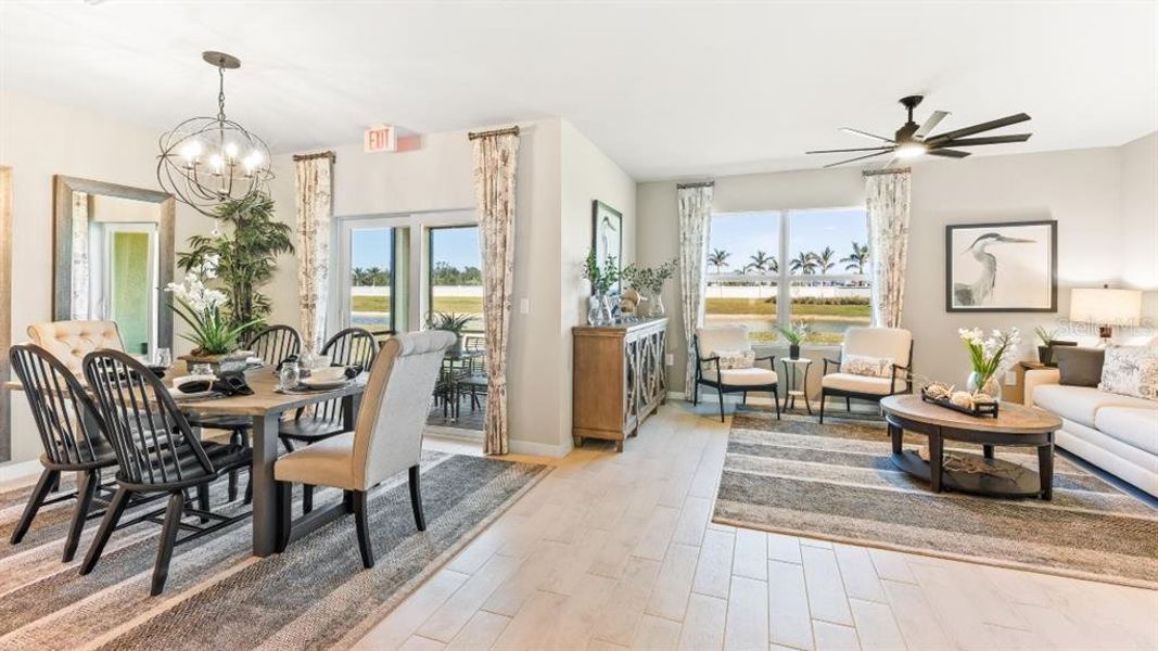 Furnished interior view inside a new home in Central Parc, North Port (Image 9).