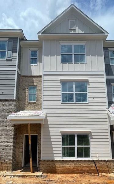 In-progress construction of a new home in Townes at South Main, Kennesaw, GA (Image 29).