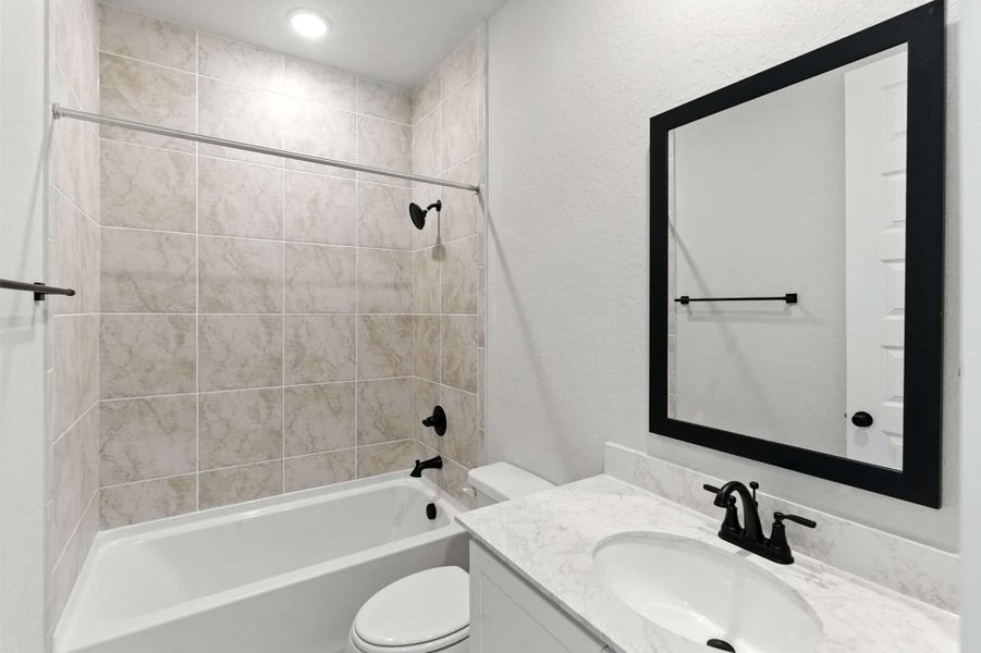 Furnished interior view inside a new home in Alsatian Oaks, Castroville (Image 9).