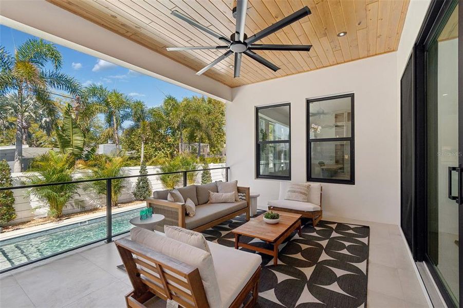 Exterior details and patio area of a home in , Tampa (Image 28).