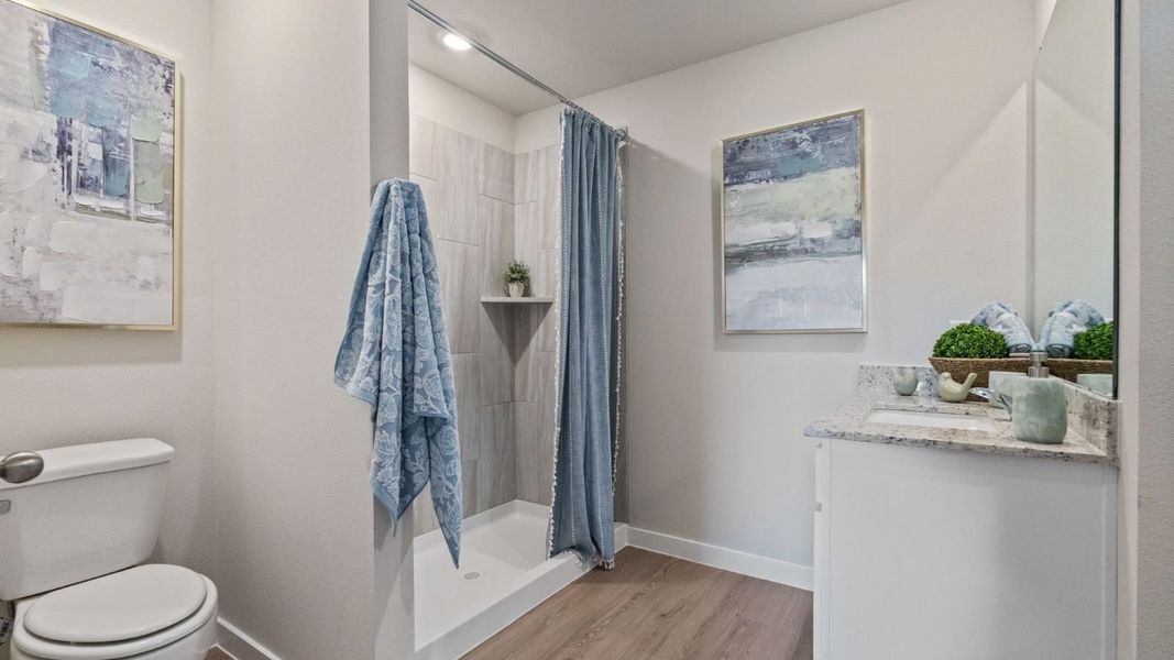 Furnished interior view inside a new home in Waldron Estates, Corpus Christi (Image 9).