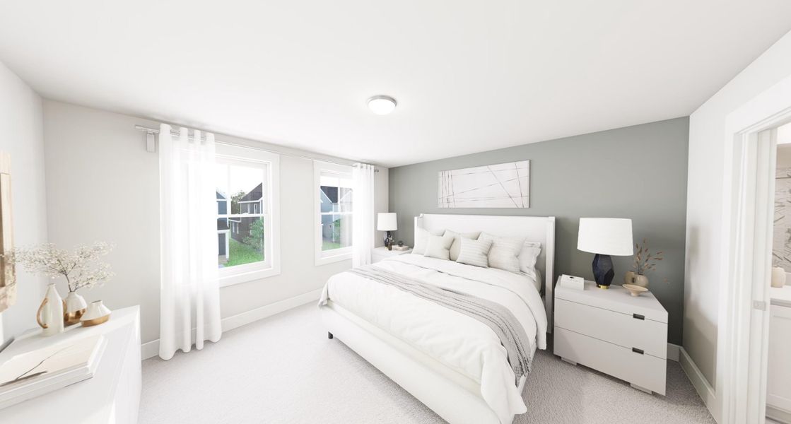 Furnished interior view inside a new home in Ponder, Wendell (Image 6).