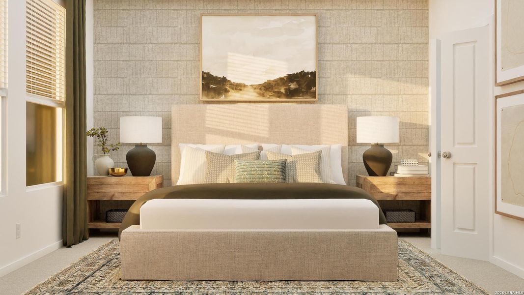 Furnished interior view inside a new home in Juniper Ranch, Spring Branch (Image 16). Furnished interior view inside a new home in Juniper Ranch, Spring Branch (Image 16).