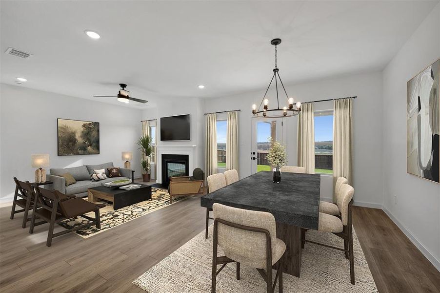 Furnished interior view inside a new home in Aspire at Reunion, Newark (Image 11). Furnished interior view inside a new home in Aspire at Reunion, Newark (Image 11).