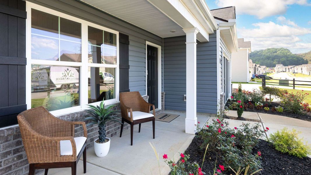 Exterior details and patio area of a home in Hawk's Ridge, Rossville (Image 3).
