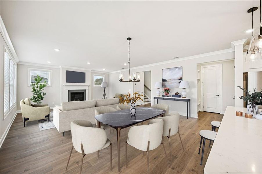 Furnished interior view inside a new home in River Pointe, Monroe (Image 9).