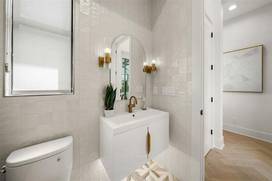 Furnished interior view inside a new home in Wild Blue at Waterside, Sarasota (Image 62).