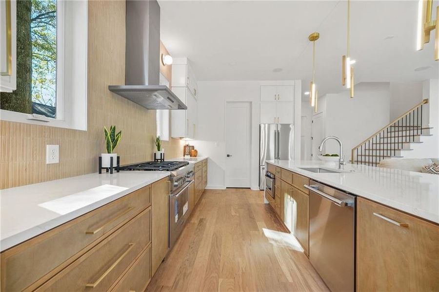 Furnished interior view inside a new home in , Atlanta (Image 16).