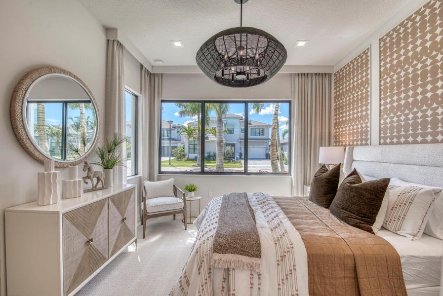 Furnished interior view inside a new home in Apex at Avenir, Palm Beach Gardens (Image 36).