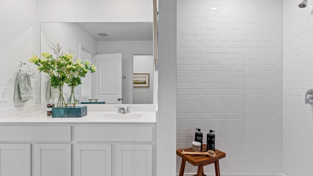 Furnished interior view inside a new home in Watermill, Kyle (Image 25).