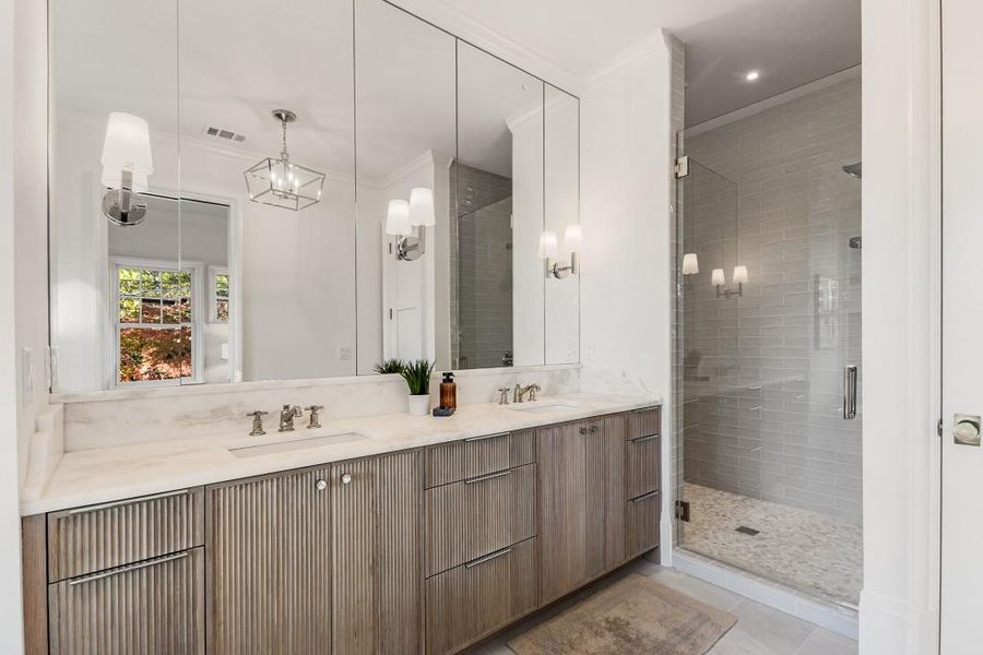 Furnished interior view inside a new home in , Atlanta (Image 34).