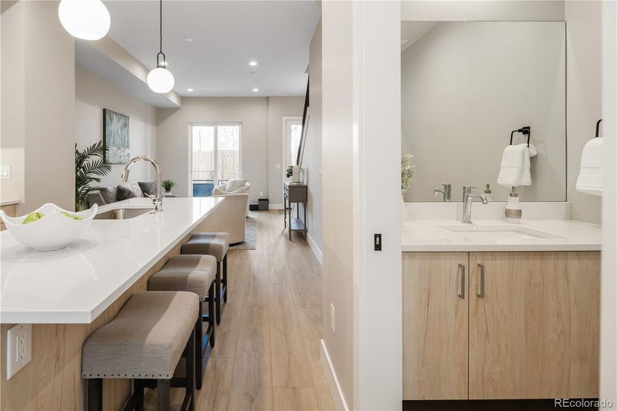 Furnished interior view inside a new home in , Denver (Image 9).