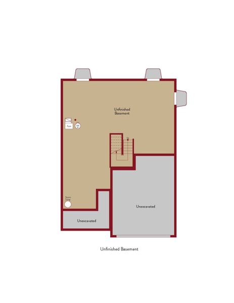 2D floor plan layout for the Elm by View Homes in The Trails at Aspen Ridge-2, Colorado Springs, CO (Image 7).