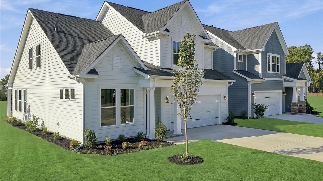 Notable street presence with tasteful elevation and thoughtful landscaping at the Barton Hollow community Notable street presence with tasteful elevation and thoughtful landscaping at the Barton Hollow community