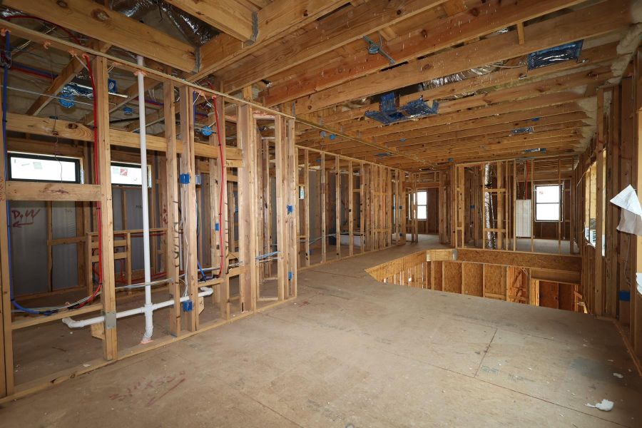 In-progress construction of a new home in Jubilee - Cottages Row Collection, Hockley, TX (Image 7).