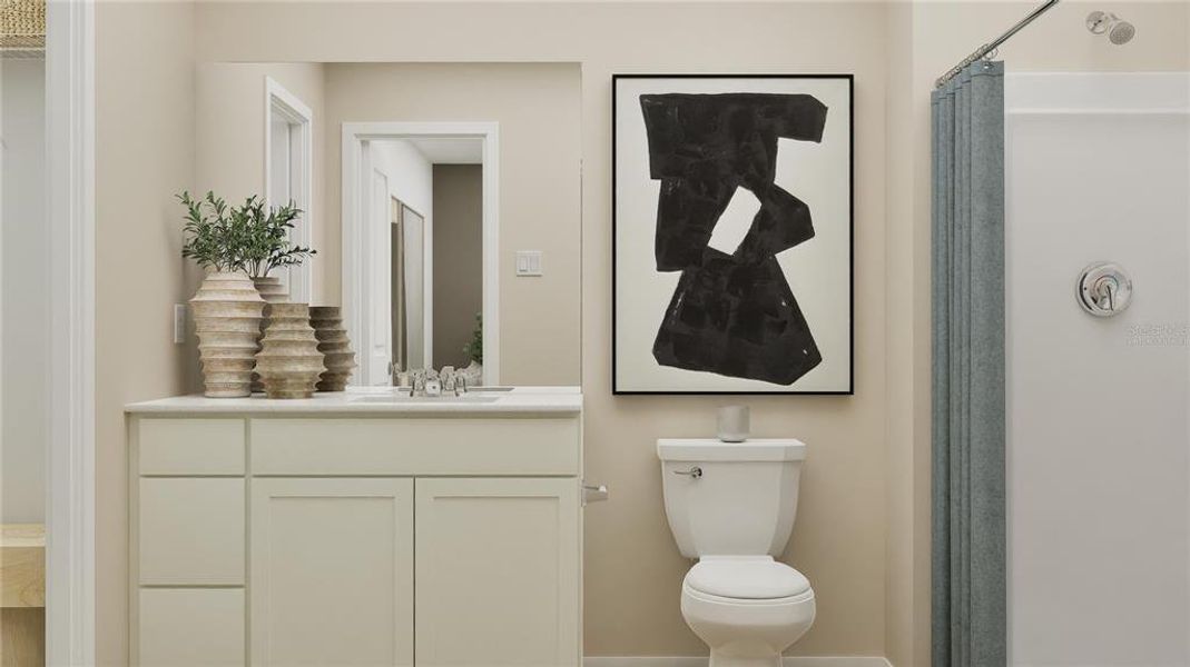 Furnished interior view inside a new home in Crosswinds, Haines City (Image 18).