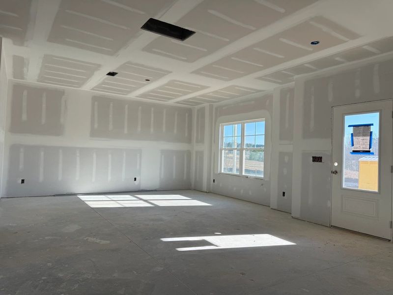 Family Room featuring the AW Collection® Coastal - Open and airy with soft-toned finishes.