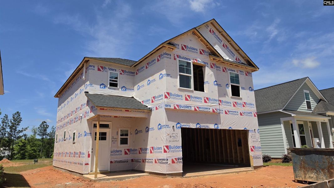 In-progress construction of a new home in Bickley Station, Irmo, SC (Image 5).