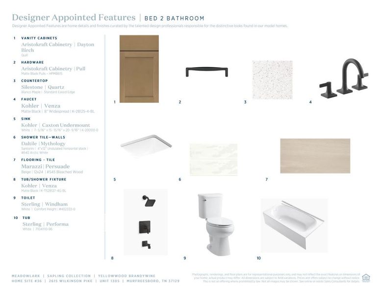 Sample of building materials used in homes in Meadowlark, Murfreesboro (Image 11). Sample of building materials used in homes in Meadowlark, Murfreesboro (Image 11).