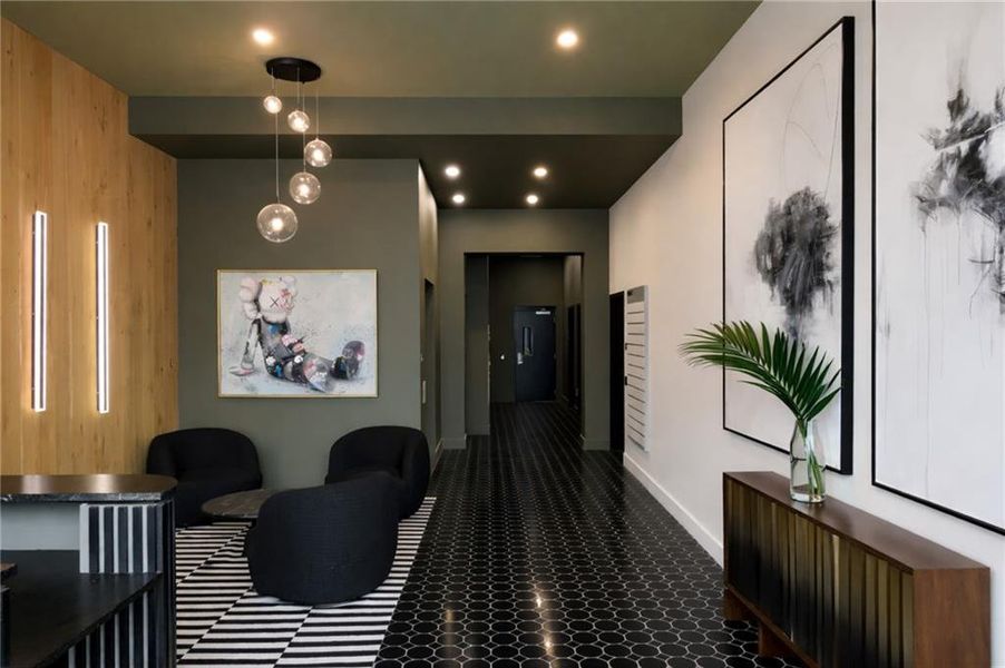 Furnished interior view inside a new home in , Atlanta (Image 10).