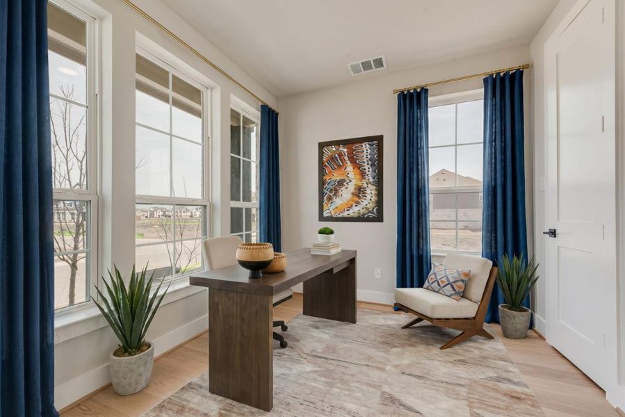 Furnished interior view inside a new home in Edgewater, Fate (Image 6).