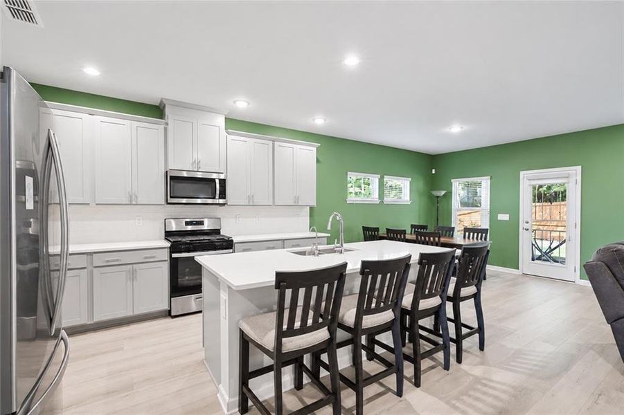Furnished interior view inside a new home in Creekside at Oxford Park, Fairburn (Image 13).