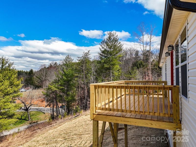 Exterior details and patio area of a home in , Weaverville (Image 3). Exterior details and patio area of a home in , Weaverville (Image 3).